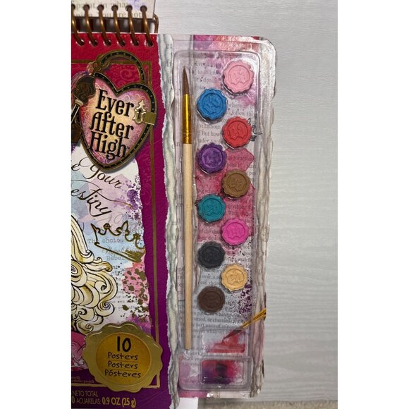 Ever After High Watercolor Portfolio With Paints & Posters - Picture 2 of 8